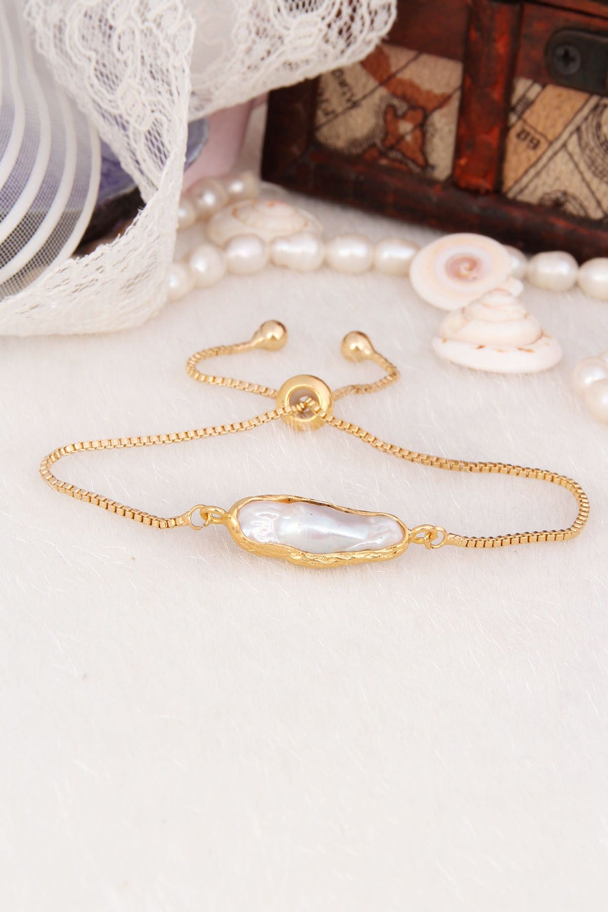 14K Gold-Plated Bronze & Pearl
