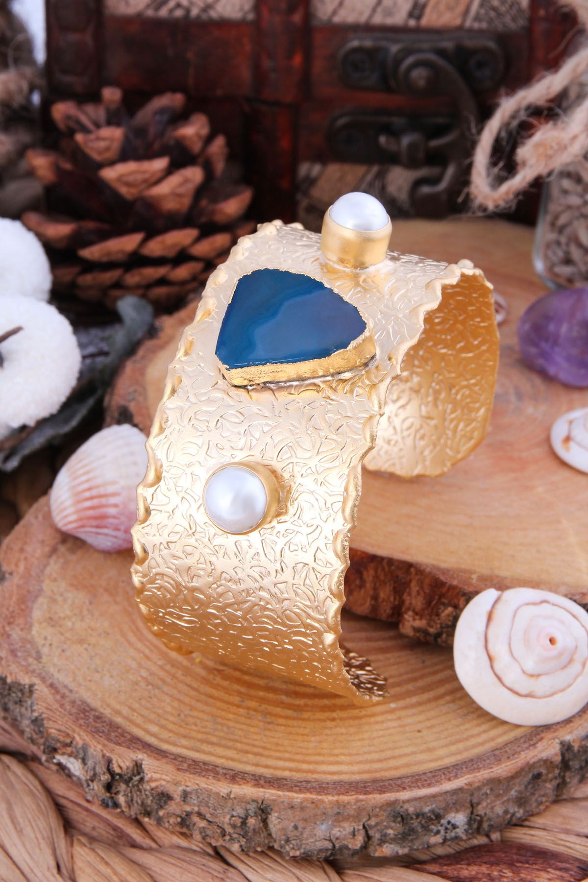 Agate & Pearl Bracelet