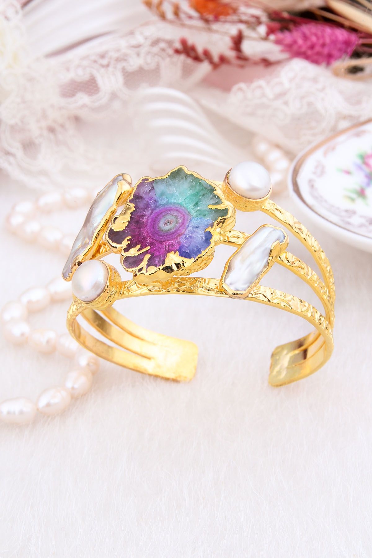 Pearl & Quartz Bracelet