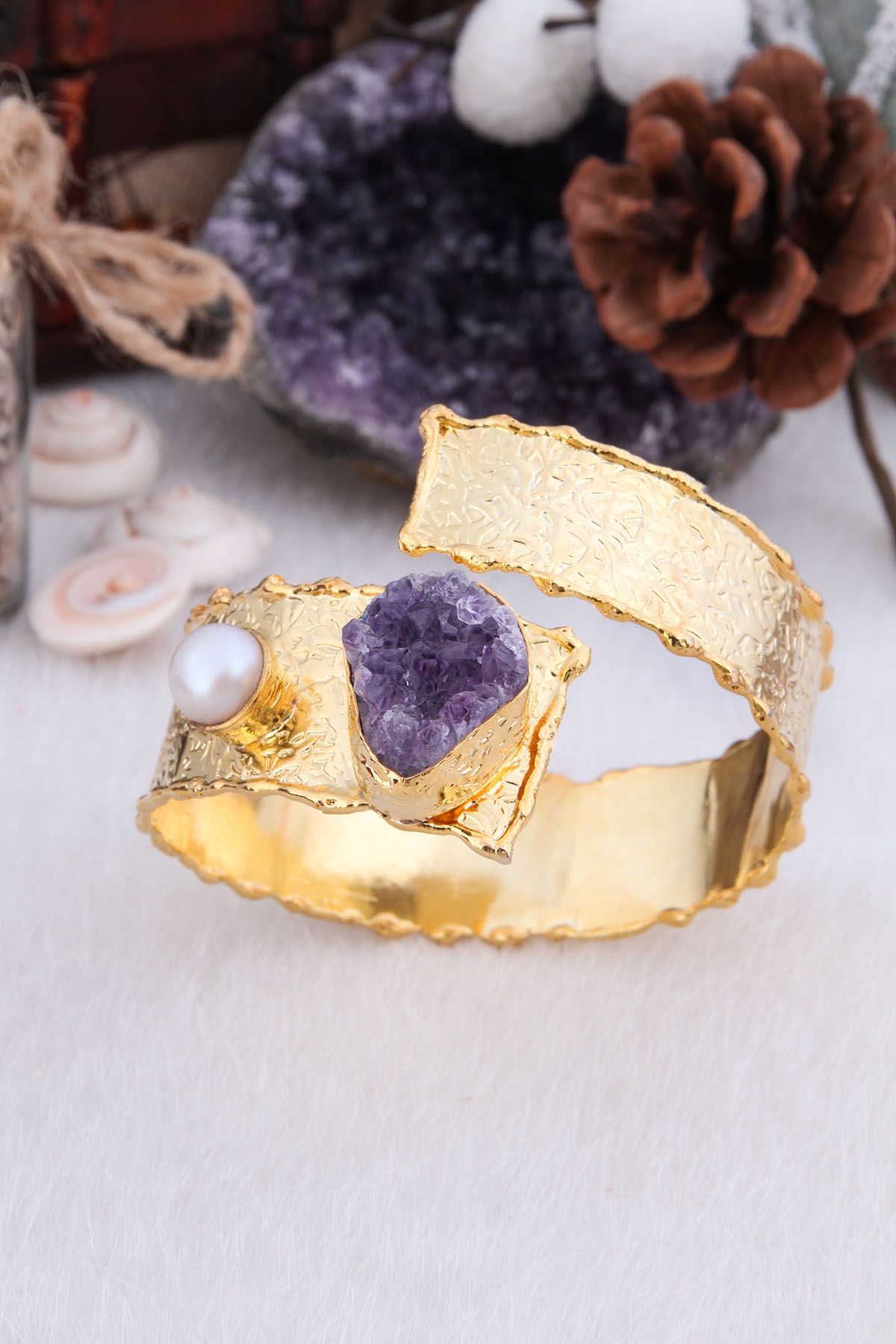 Pearl & Amethyst Bracelet