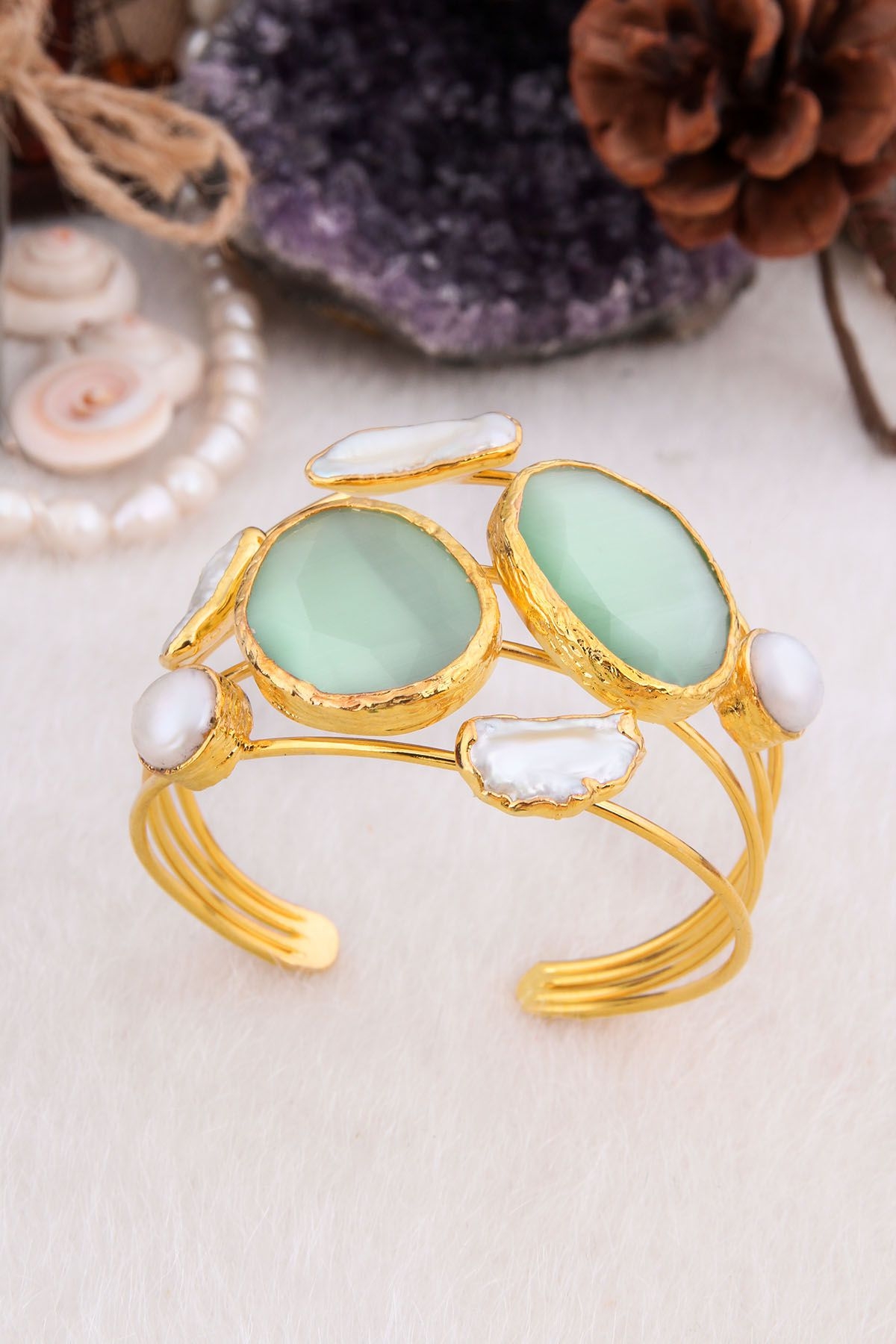 Pearl & Zircon Bracelet