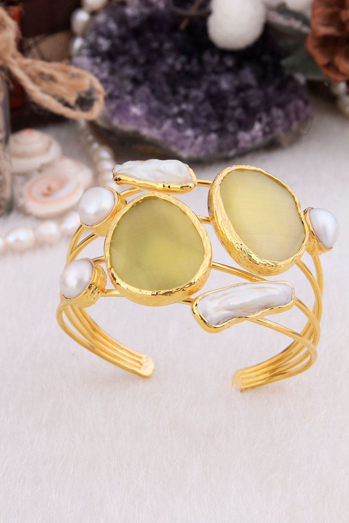Pearl & Zircon Bracelet