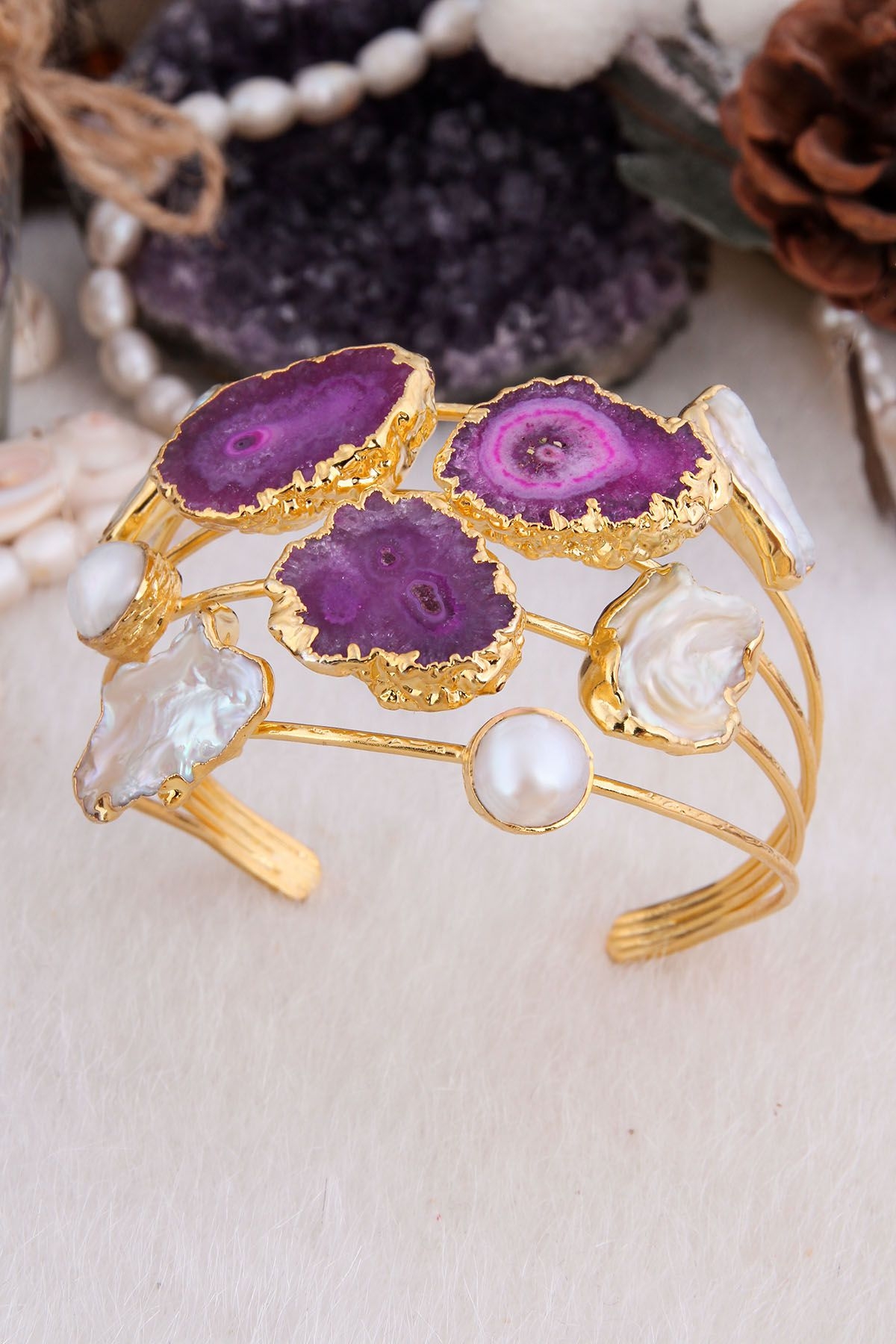 Pearl & Quartz Bracelet