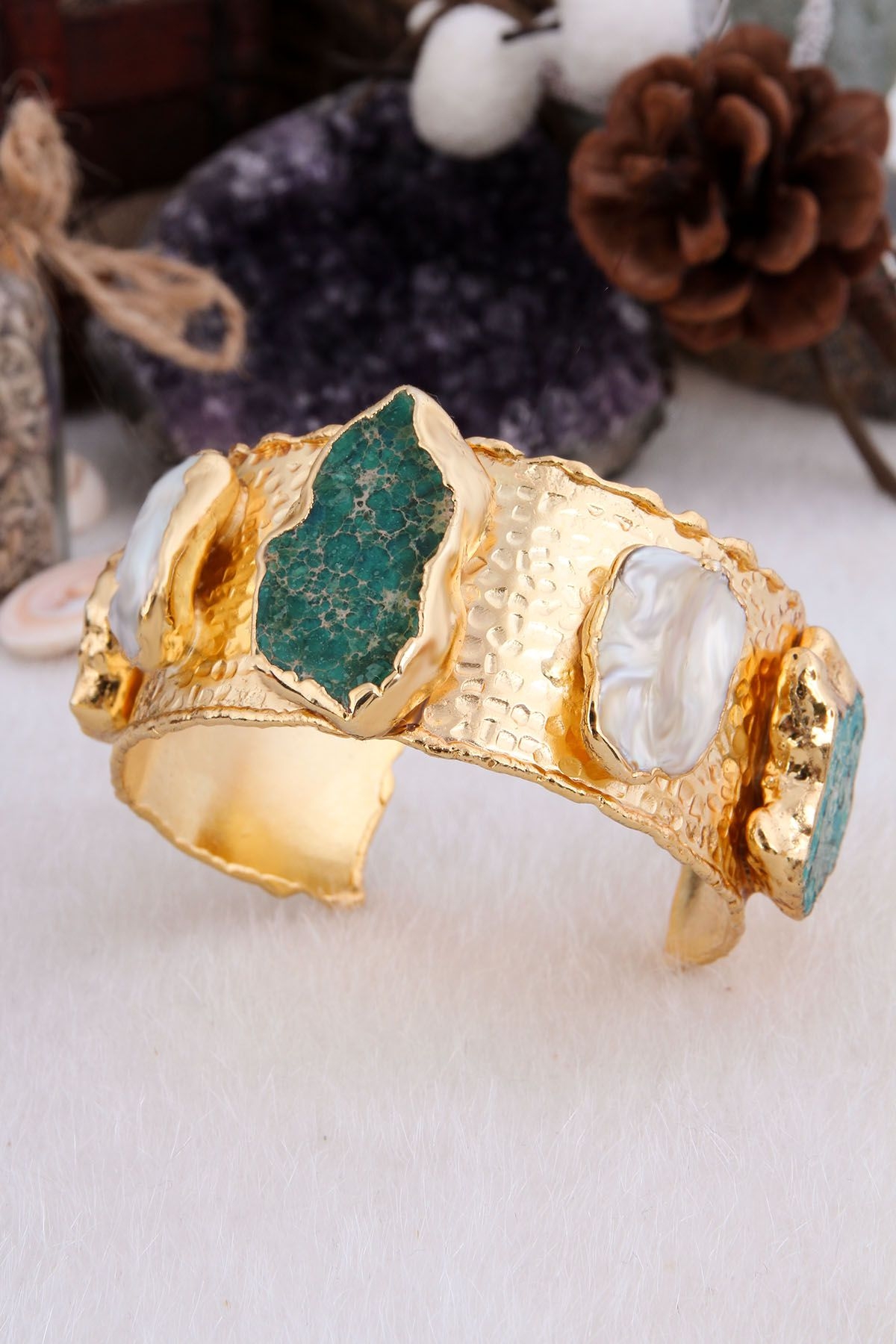 Pearl & Varasite Bracelet