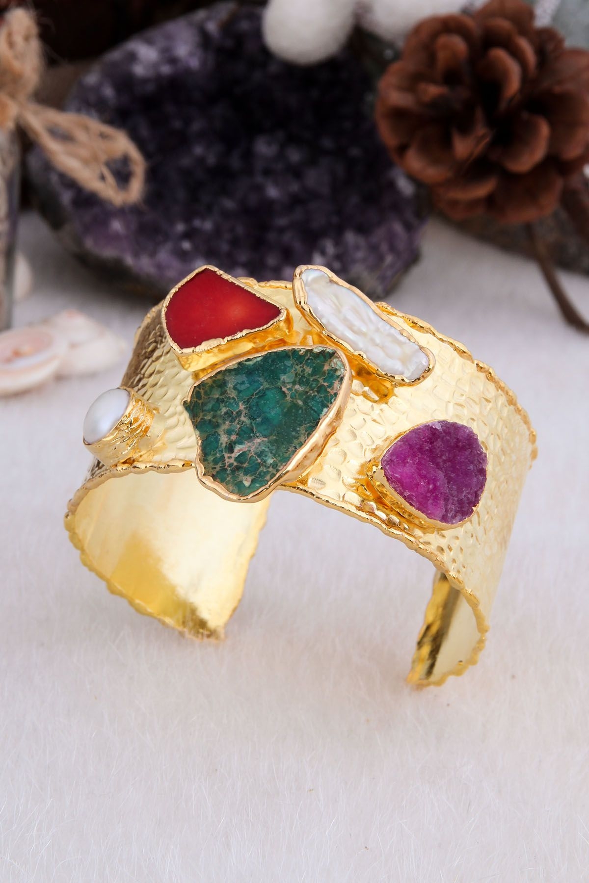 Pearl & Varasite Bracelet