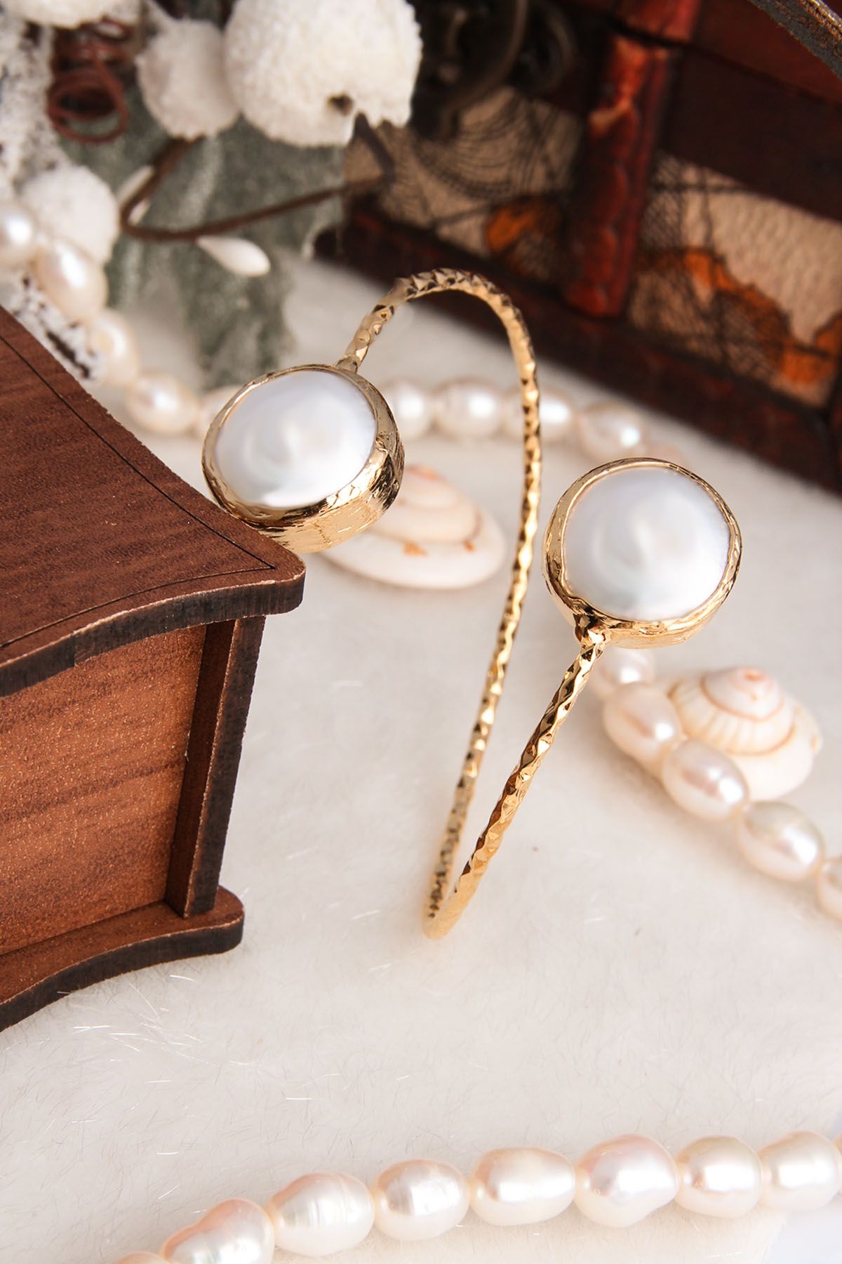 14K Gold-Plated Bronze & Culture Pearl