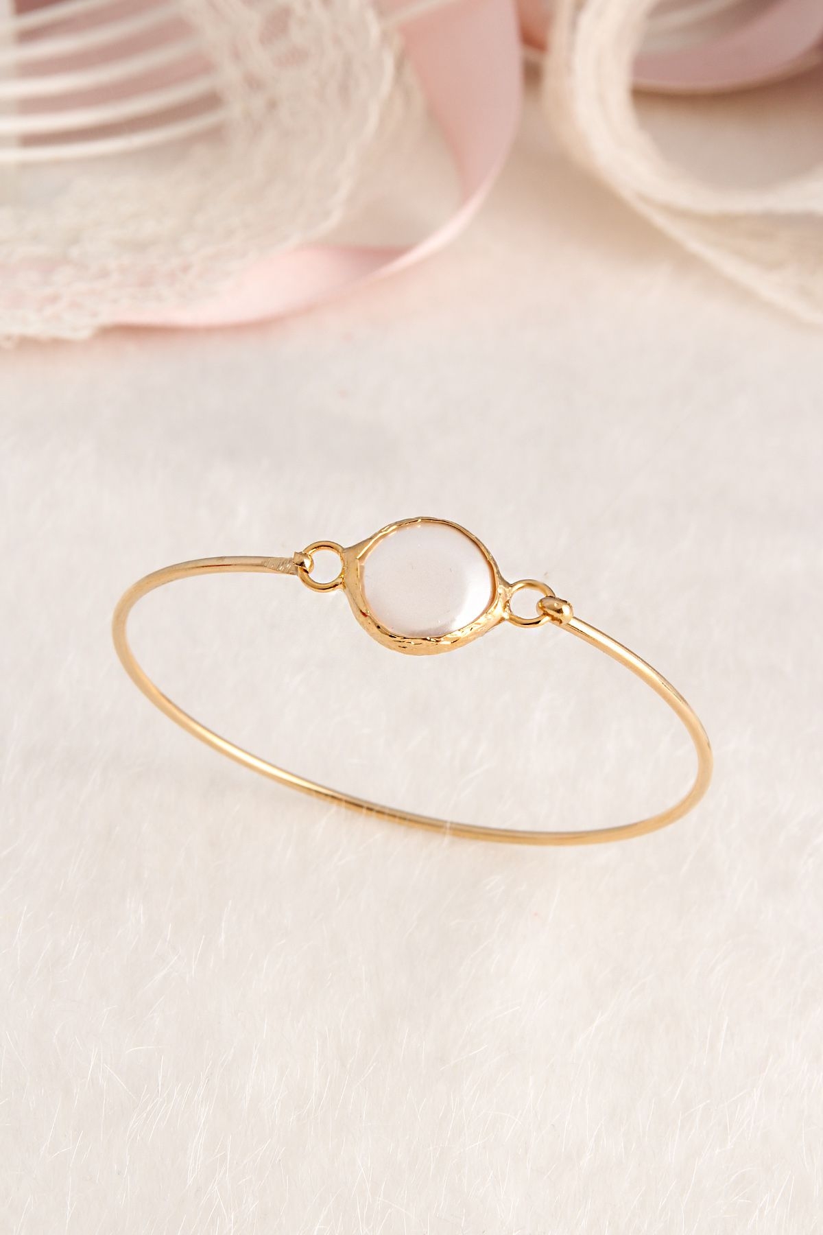 14K Gold-Plated Bronze & Pearl