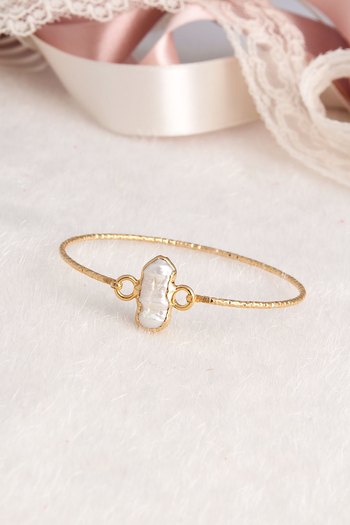 14K Gold-Plated Bronze & Pearl