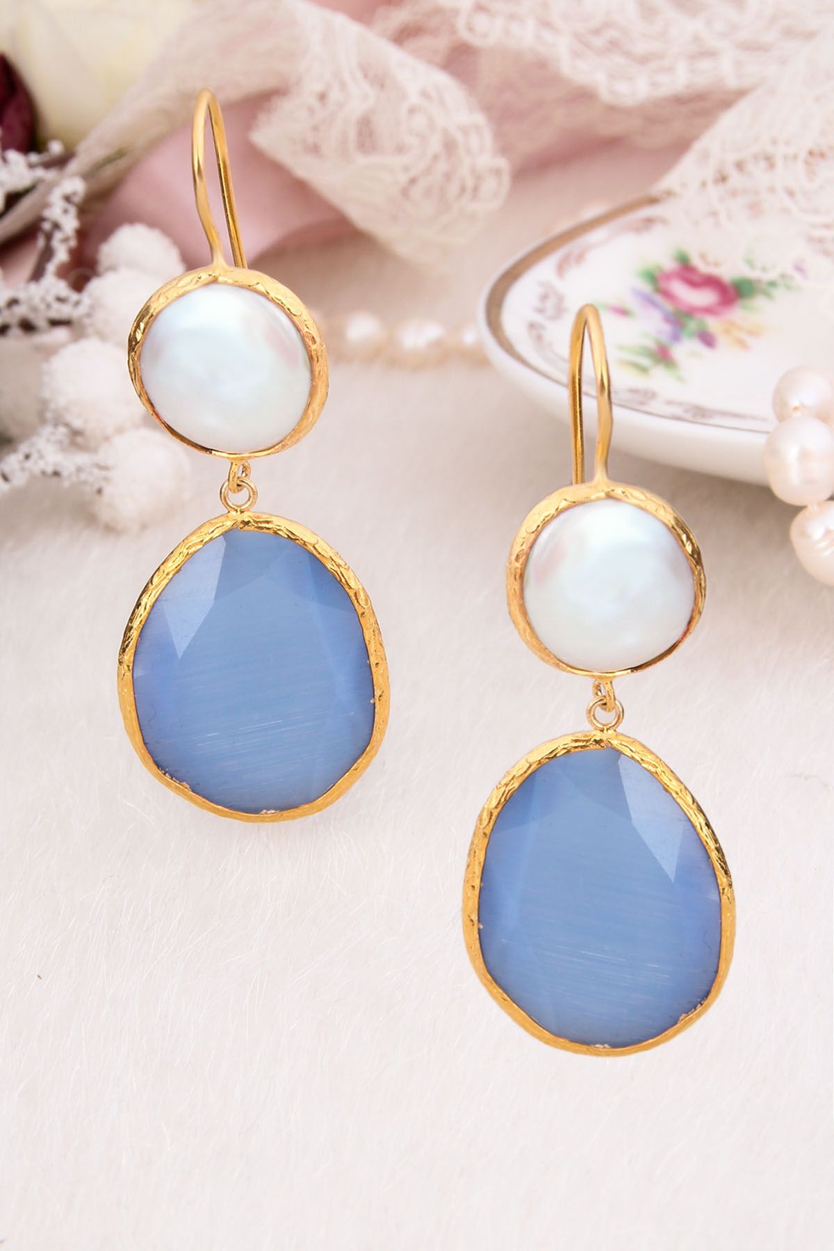 Pearl & Zircon Earring