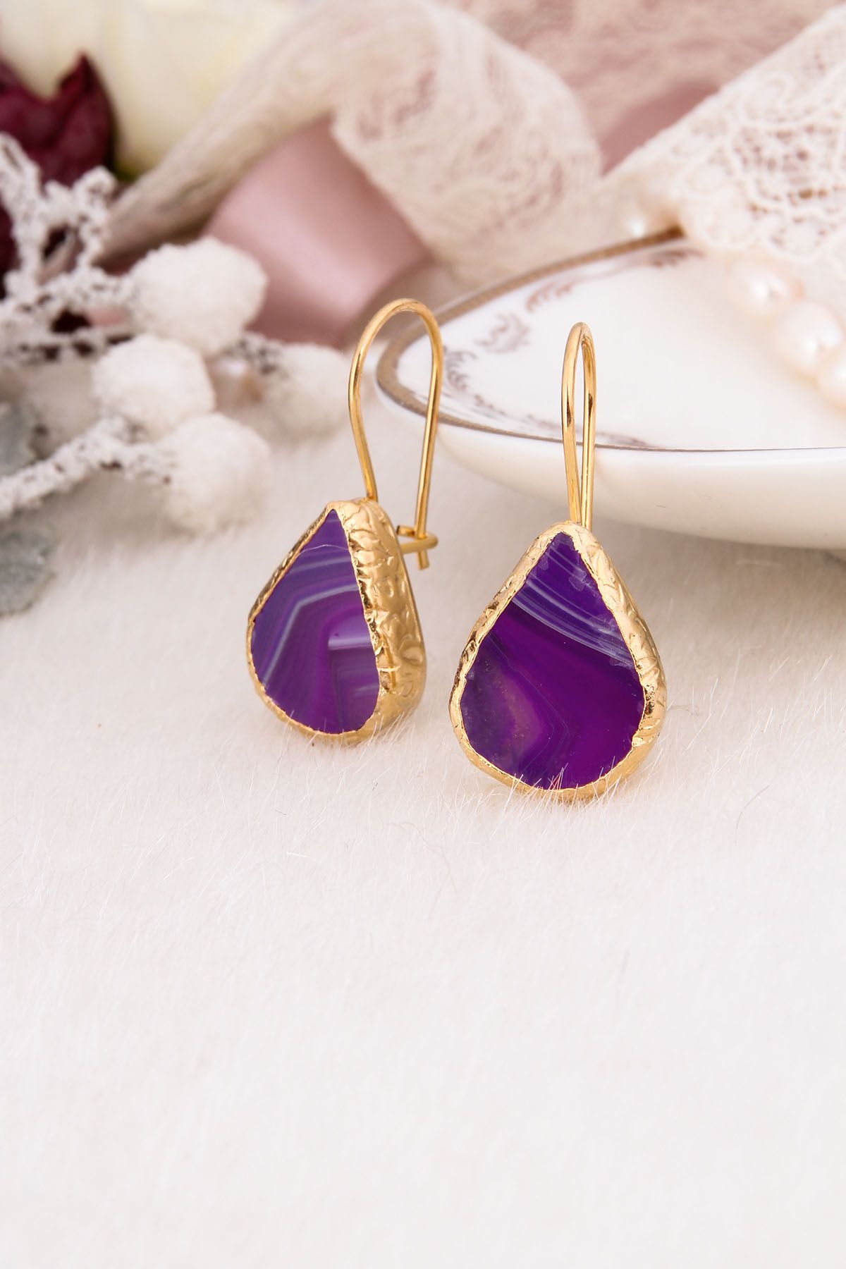Agate Earring