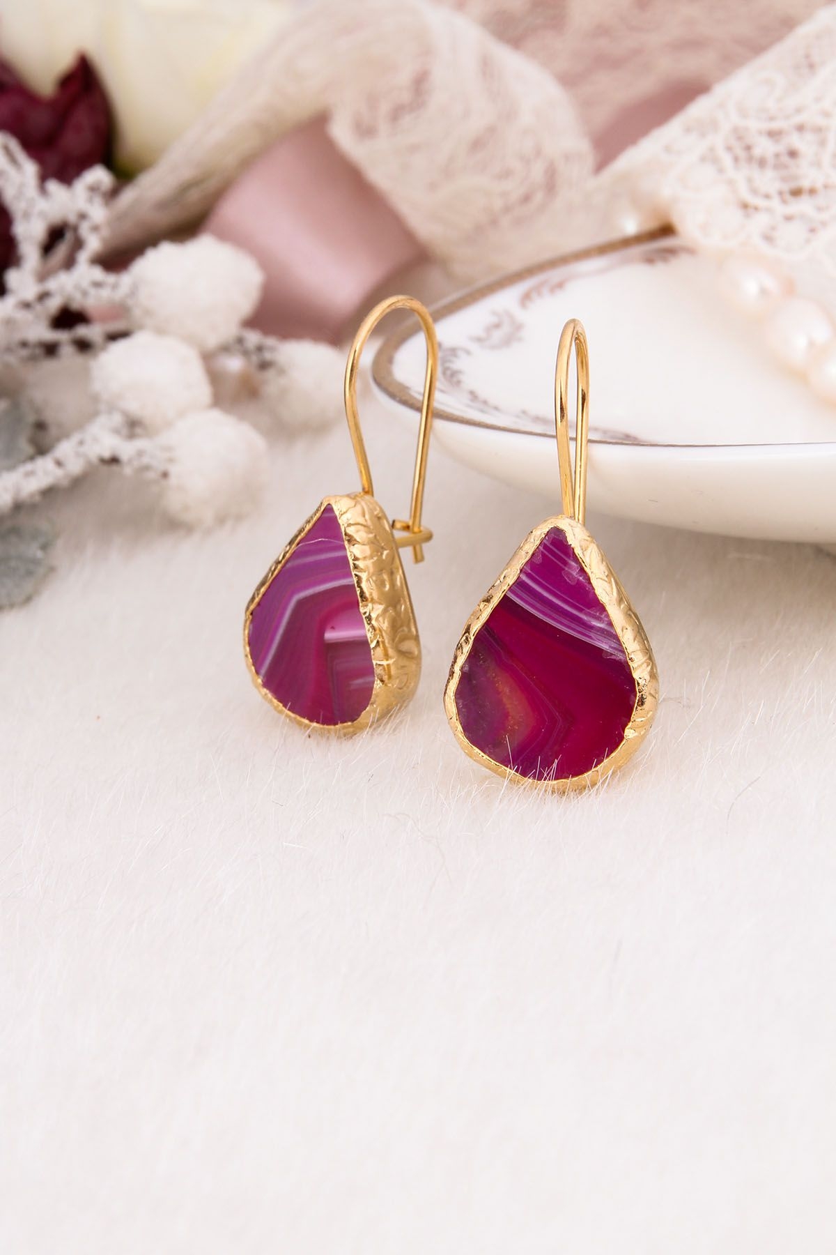 Agate Earring