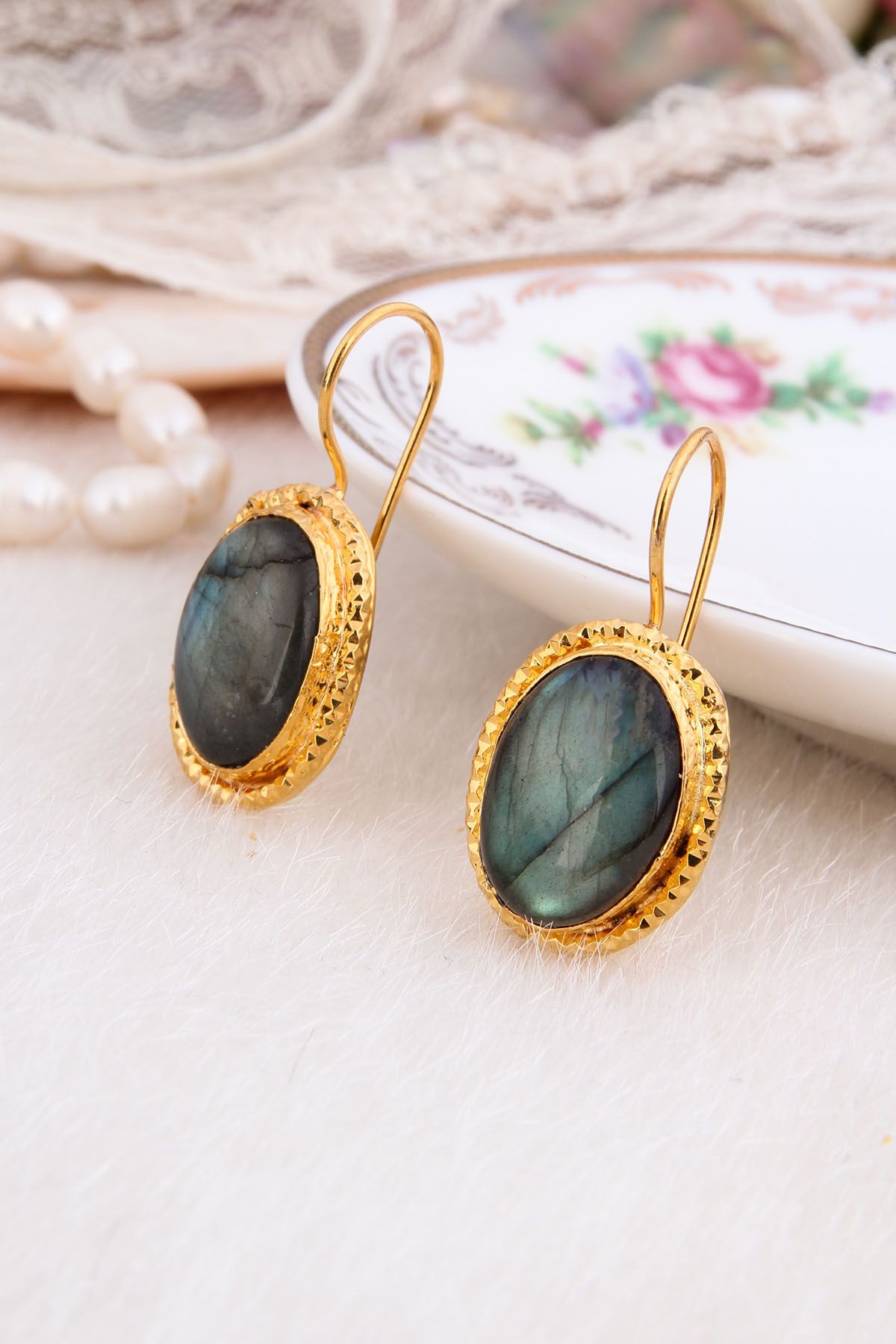 Labradorite Earring