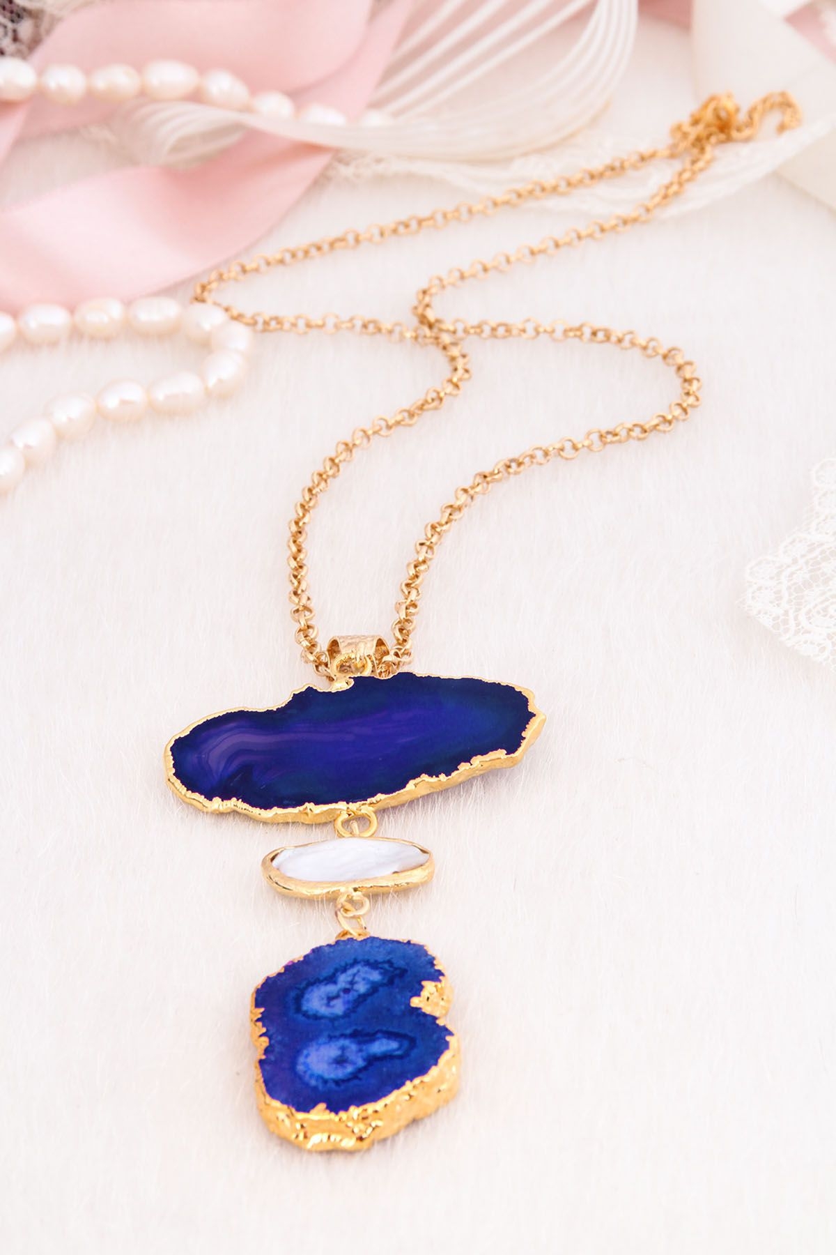 Pearl & Agate Necklace