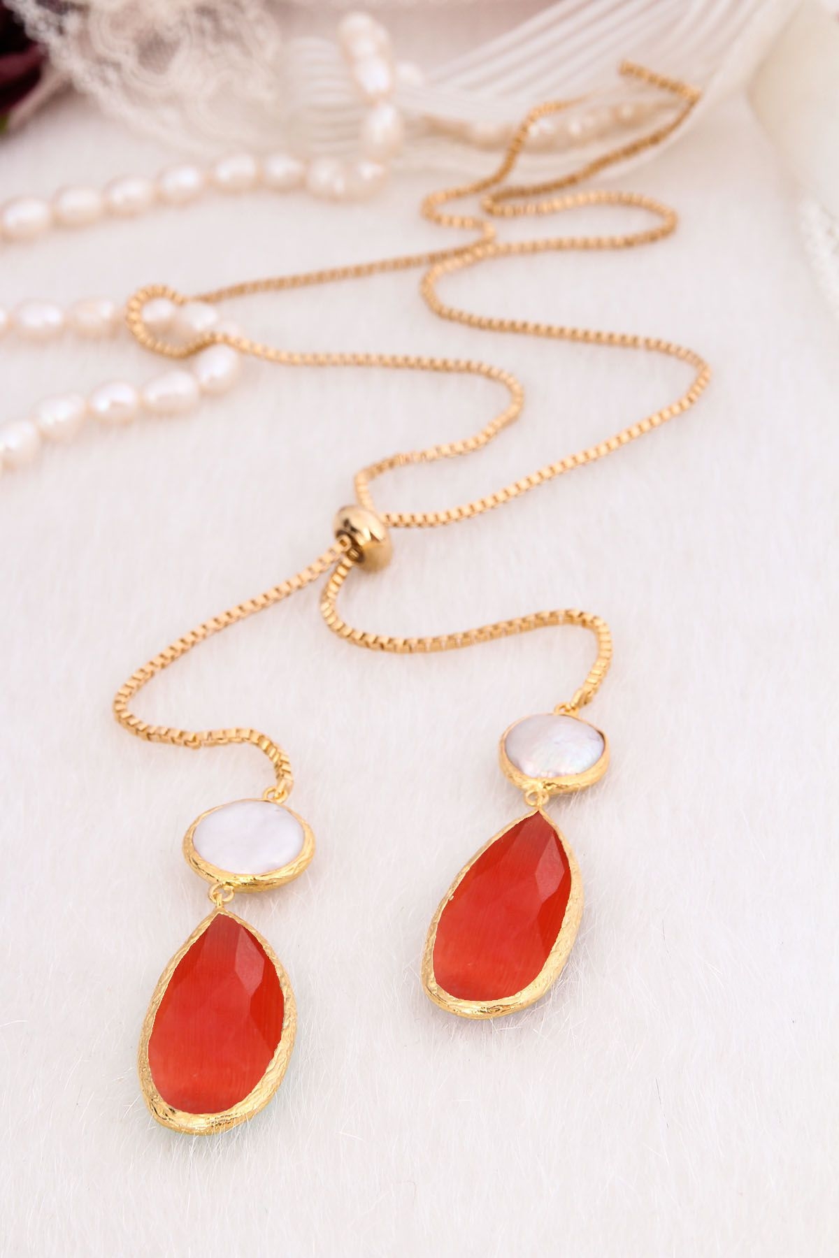 Pearl & Zircon Necklace