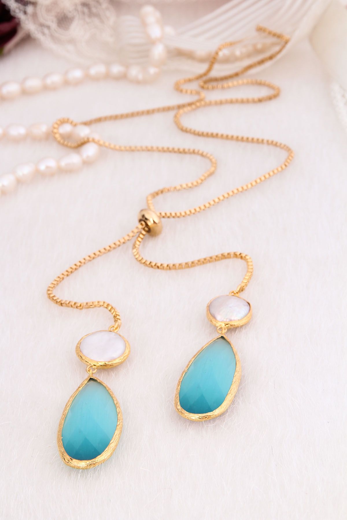 Pearl & Zircon Necklace