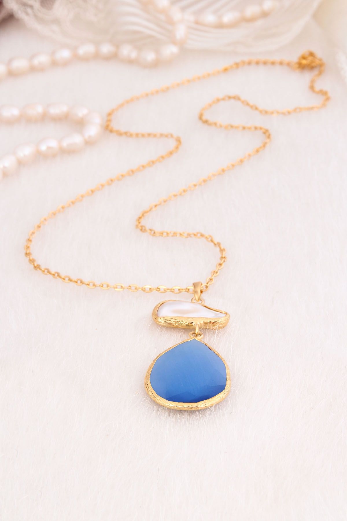 Pearl & Zircon Necklace