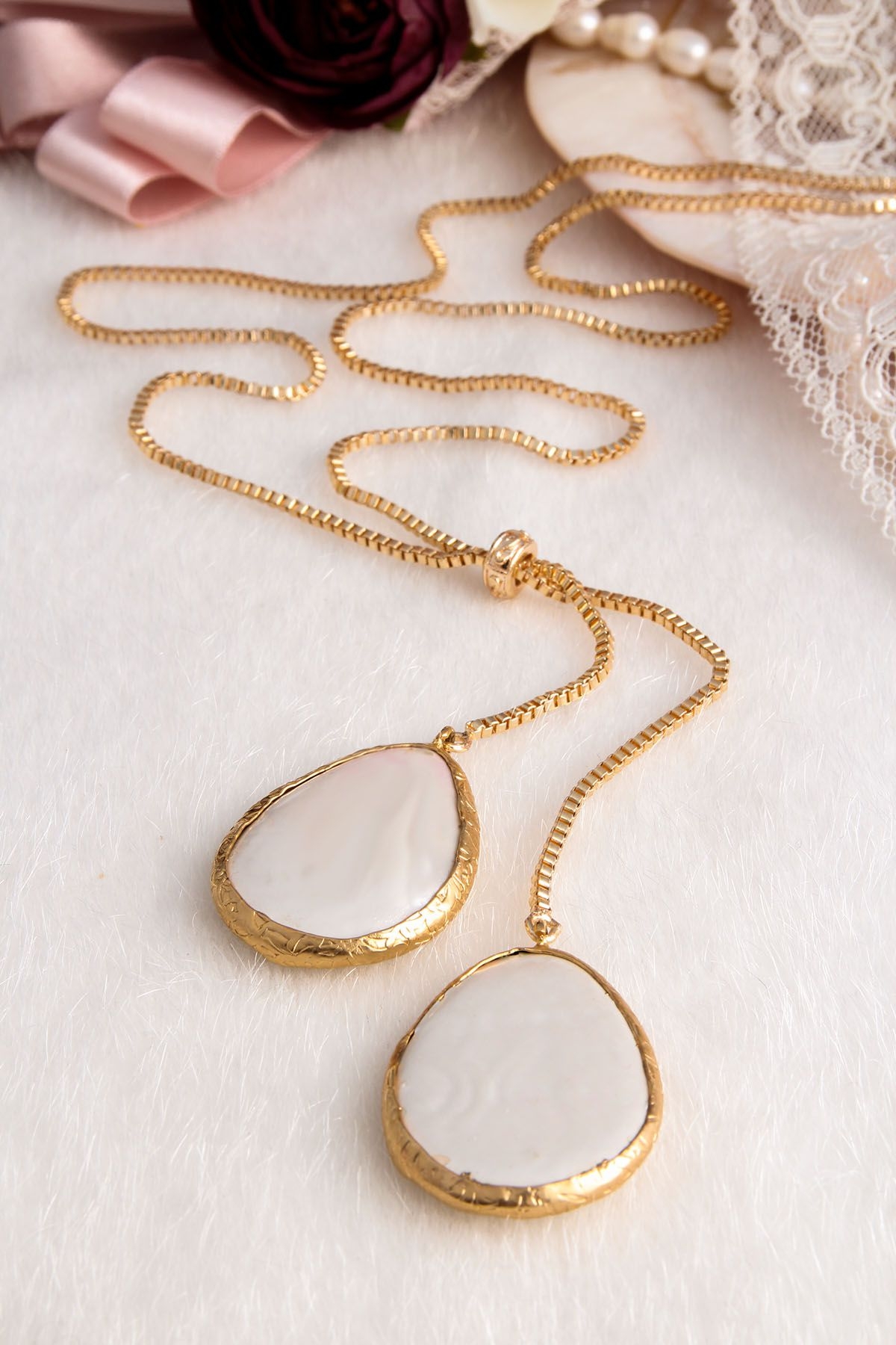 14K Gold-Plated Bronze & Majorca Pearl