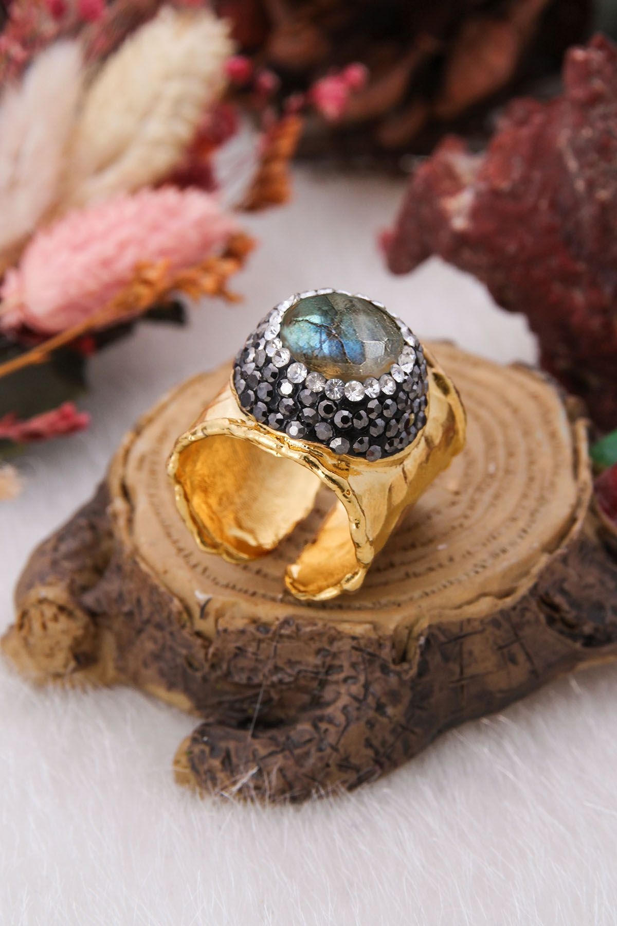 14K Gold-Plated Bronze & Labradorite