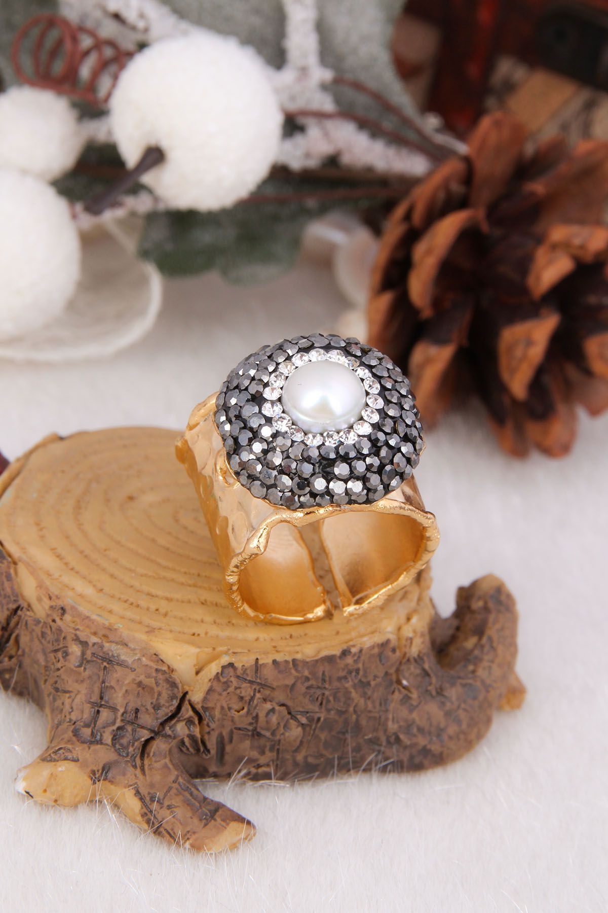 14K Gold-Plated Bronze & Pearl