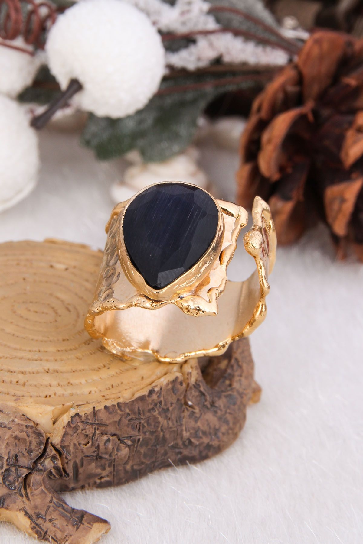 14K Gold-Plated Bronze & Zircon