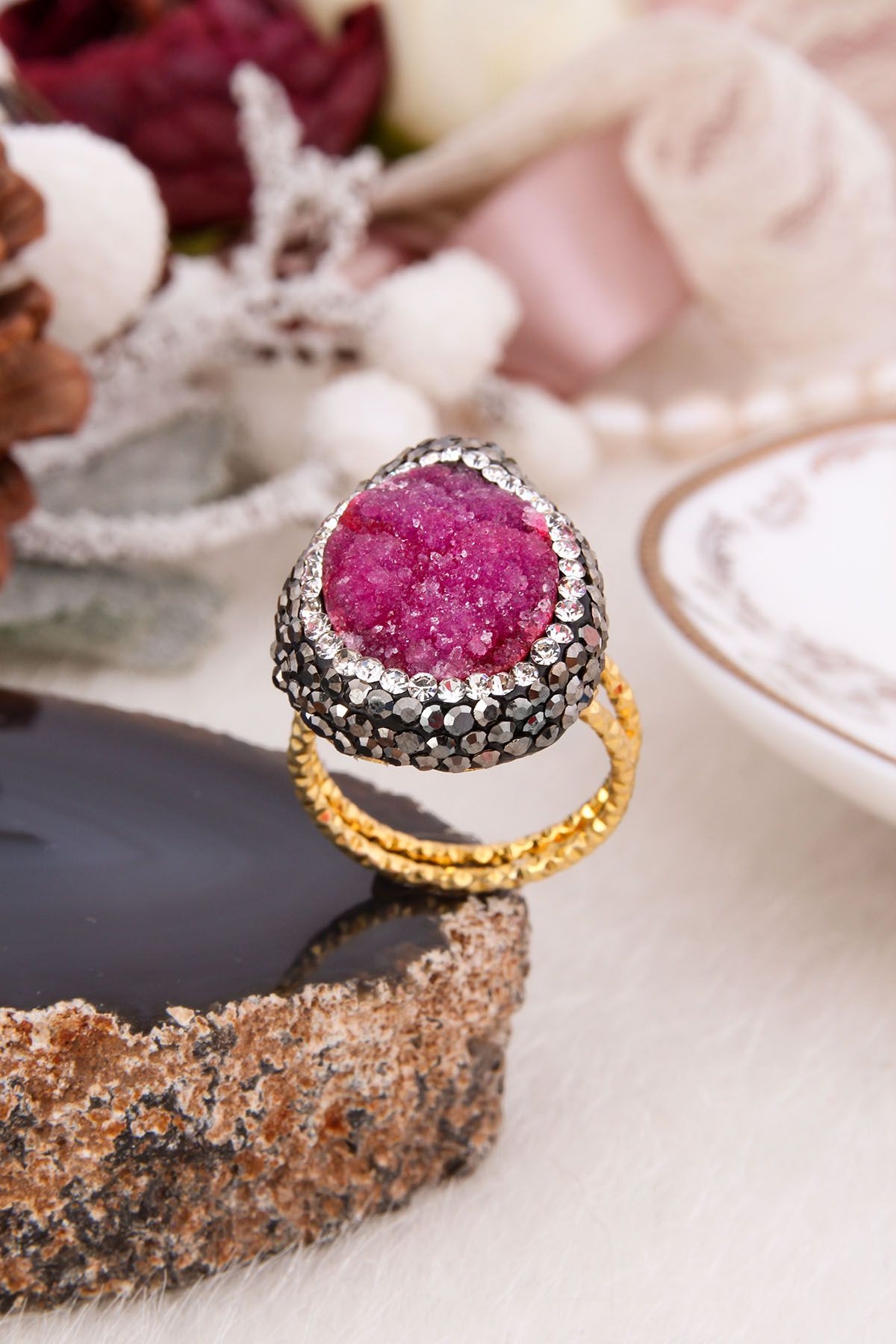 Druzy Quartz Ring