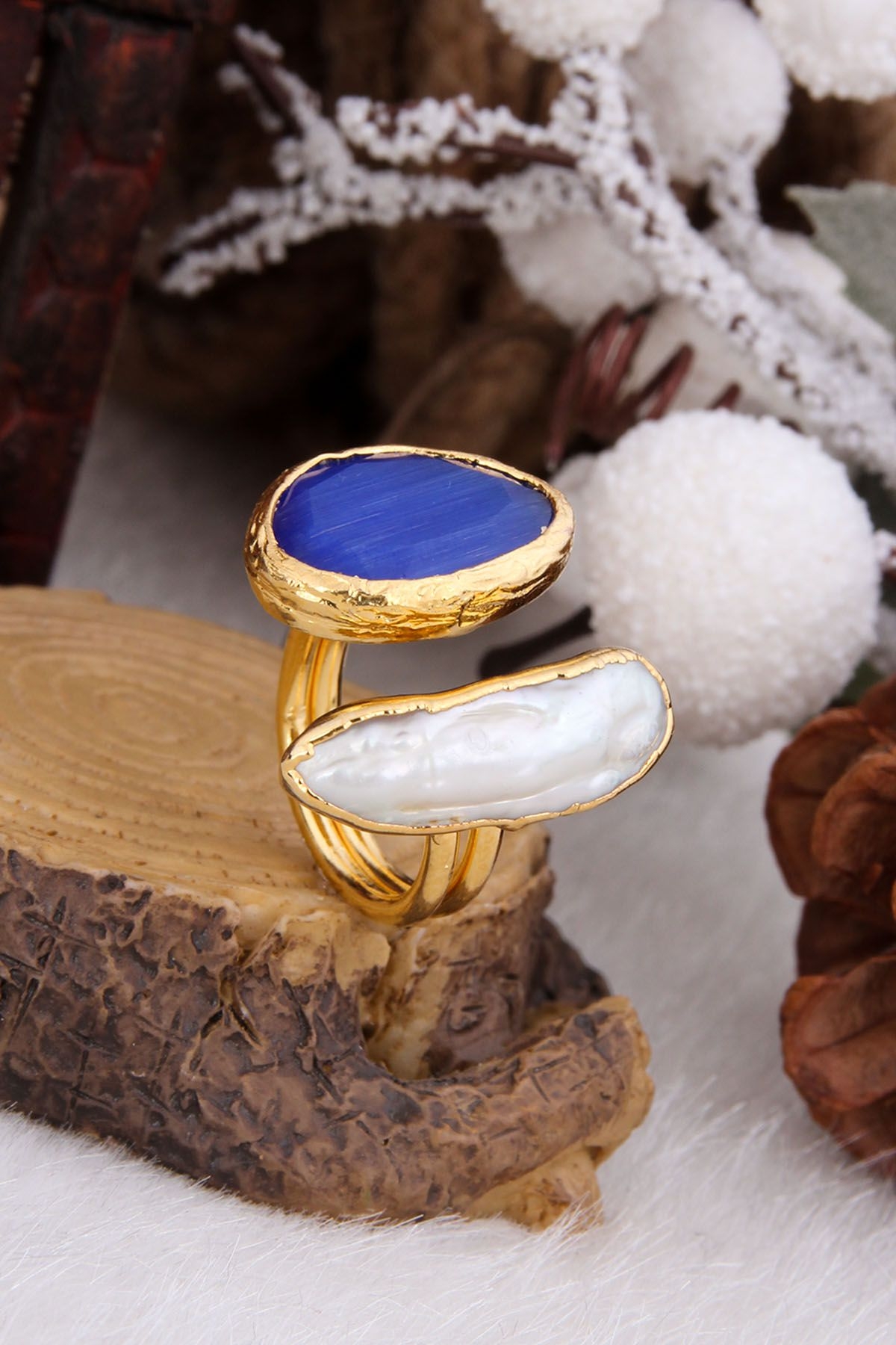 Pearl & Zircon Ring