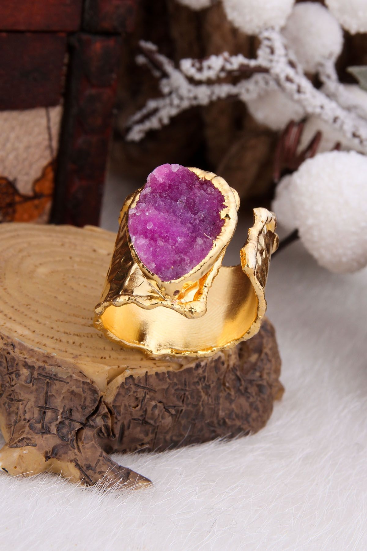 Druzy Quartz Ring