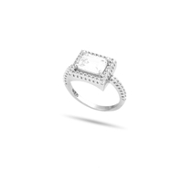 Solitaire Baget Ring