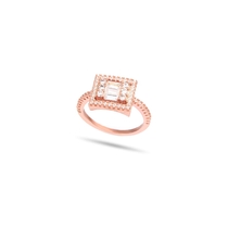 Solitaire Baget Ring