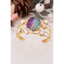 14K Gold-Plated Bronze & Pearl