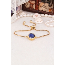 14K Gold-Plated Bronze & Agate