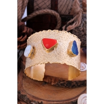 Agate & Coral Bracelet