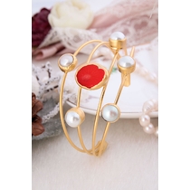 Pearl & Coral Bracelet