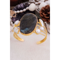 Pearl & Labradorite Bracelet