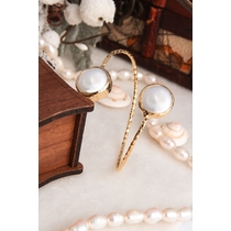 14K Gold-Plated Bronze & Culture Pearl