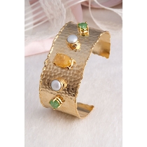 14K Gold Plated & Brass Material & Zircon