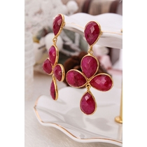 14K Gold-Plated Bronze & Agate