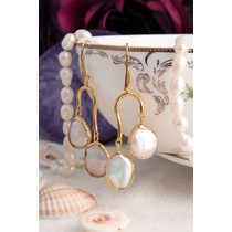 14K Gold-Plated Bronze & Pearl