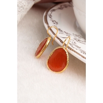 14K Gold-Plated Bronze & Zircon