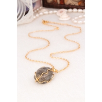 14K Gold-Plated Bronze & Labradorite