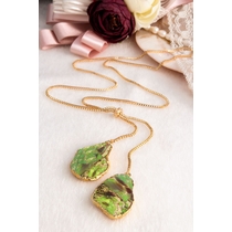 14K Gold-Plated Bronze & Varasite