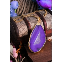 14k gold-plated bronze & Varasit Natural Stone