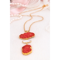 Pearl & Varasite Necklace