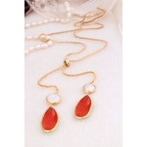 Pearl & Zircon Necklace