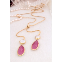 Pearl & Zircon Necklace