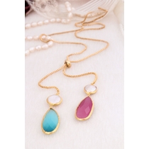 Pearl & Zircon Necklace