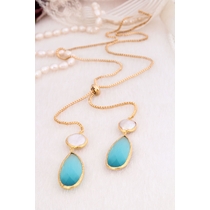 Pearl & Zircon Necklace