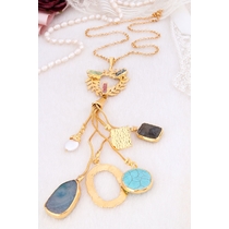 Turquoise & Agate Necklace