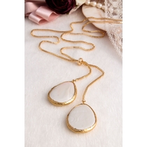 14K Gold-Plated Bronze & Majorca Pearl