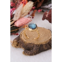 14K Gold-Plated Bronze & Labradorite